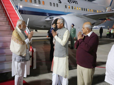 A Warm Welcome of Prime Minister Shri Narendra Modi